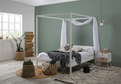 Lit Baldaquin en Pin Massif Dossel Chambres à Coucher Votre Magasin de Meuble et Électroménager à La Réunion ! 2 commander lit baldaquin st paul 974 réunion