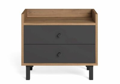 Chevet 2 Tiroirs (Collection Malta Noyer) Armoires, Commodes & Chevets Votre Magasin de Meuble et Électroménager à La Réunion ! 2 Chevet 2 Tiroirs (Collection Malta Noyer)
