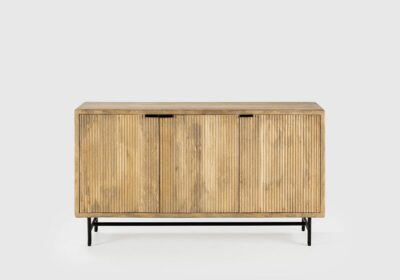 Buffet Bas 3 Portes en Bois de Manguier (Collection Mundra) Bois de Manguier Votre Magasin de Meuble et Électroménager à La Réunion !