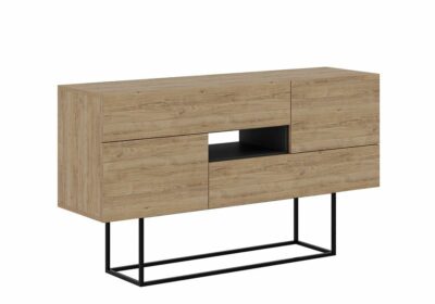 Buffet Bas 2 Portes 2 Tiroirs (Collection Titan Chêne) Meubles Votre Magasin de Meuble et Électroménager à La Réunion ! 3 Buffet Bas 2 Portes 2 Tiroirs (Collection Titan Chêne)