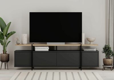 Meuble TV 4 Portes Hinoa Meubles Votre Magasin de Meuble et Électroménager à La Réunion ! 3 Meuble TV 4 Portes Hinoa