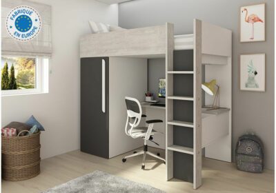 Chevet 1 Tiroir (Collection Sava) Armoires, Commodes & Chevets Votre Magasin de Meuble et Électroménager à La Réunion ! 4 Lit Mezzanine Studio avec Pupitre et Armoire