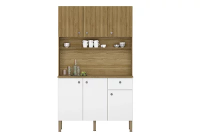 Buffet de Cuisine 6 Portes avec 1 Tiroir Style