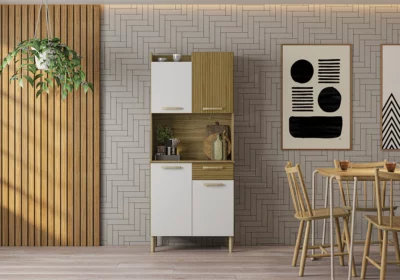 Buffet de Cuisine 4 Portes 1 Tiroir Gen