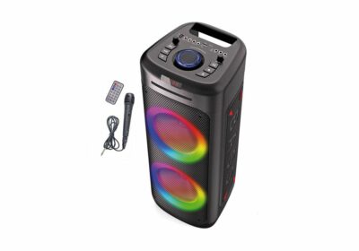 Enceinte Karaoké Lumineuse Bluetooth (MS06CDXXL) Barres de Son, Enceintes & Radios Votre Magasin de Meuble et Électroménager à La Réunion ! 2 Enceinte Karaoké Lumineuse Bluetooth (MS06CDXXL)