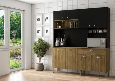 Buffet de Cuisine 8 Portes avec 1 Tiroir DESTOCKAGE WEB Votre Magasin de Meuble et Électroménager à La Réunion ! 3 Buffet de Cuisine 8 Portes avec 1 Tiroir