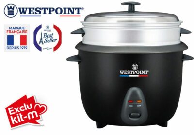 Cuiseur à Riz 1 Litre avec Panier Vapeur Wespoint (WRCG-1018.ARB 1) Cuisine Votre Magasin de Meuble et Électroménager à La Réunion ! 2 commander cuiseur à riz st paul 974 réunion