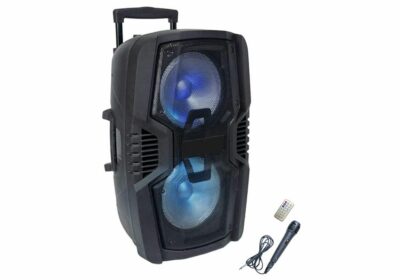 Vitrine 4 Portes Coulissantes (Collection Jumbo) Meubles Votre Magasin de Meuble et Électroménager à La Réunion ! 4 Enceinte Bluetooth Karaoké (KA117)