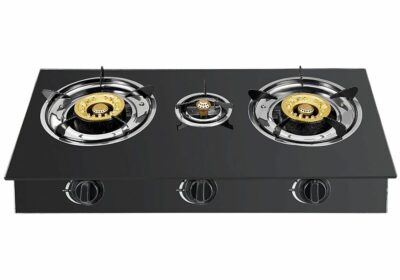 Réchaud 3 Feux Gaz Vitrée