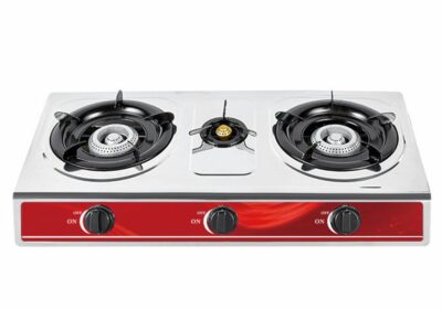 Réchaud 3 Feux Gaz Inox