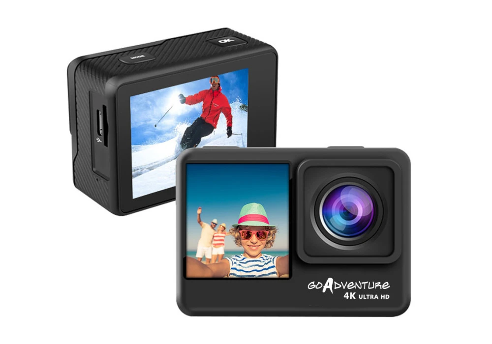 Caméra Sport Étanche UHD 4K avec 2 Écrans + 7 Accessoires (CAM28-4K) Mobiles / Tablettes / Casques & Écouteurs Les meubles qu'on aime ! 2