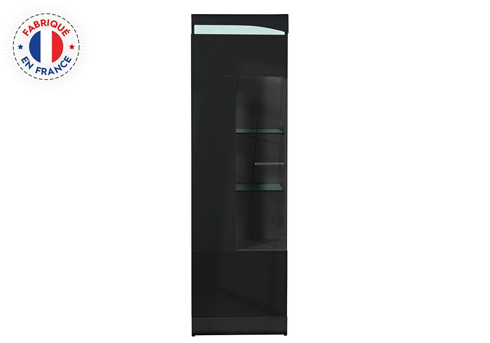 Vitrine 1 Porte (Collection Ovio Noir) – Image 2