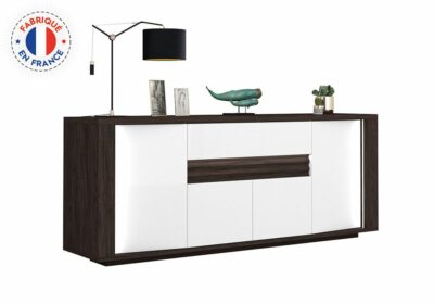 Bahut Bas 4 Portes Ouvrantes 1 Tiroir LED (Collection Arolla) Meubles Votre Magasin de Meuble et Électroménager à La Réunion ! 2 commander bahut bas savannah 974 réunion