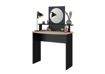 Coiffeuse 1 Tiroir 1 Porte (Collection Aalborg Black)