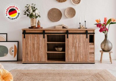 Enfilade 2 Portes Coulissantes 2 Tiroirs (Collection Marrakesch) Meubles Votre Magasin de Meuble et Électroménager à La Réunion ! 2 acheter enfilade st pierre réunion 974