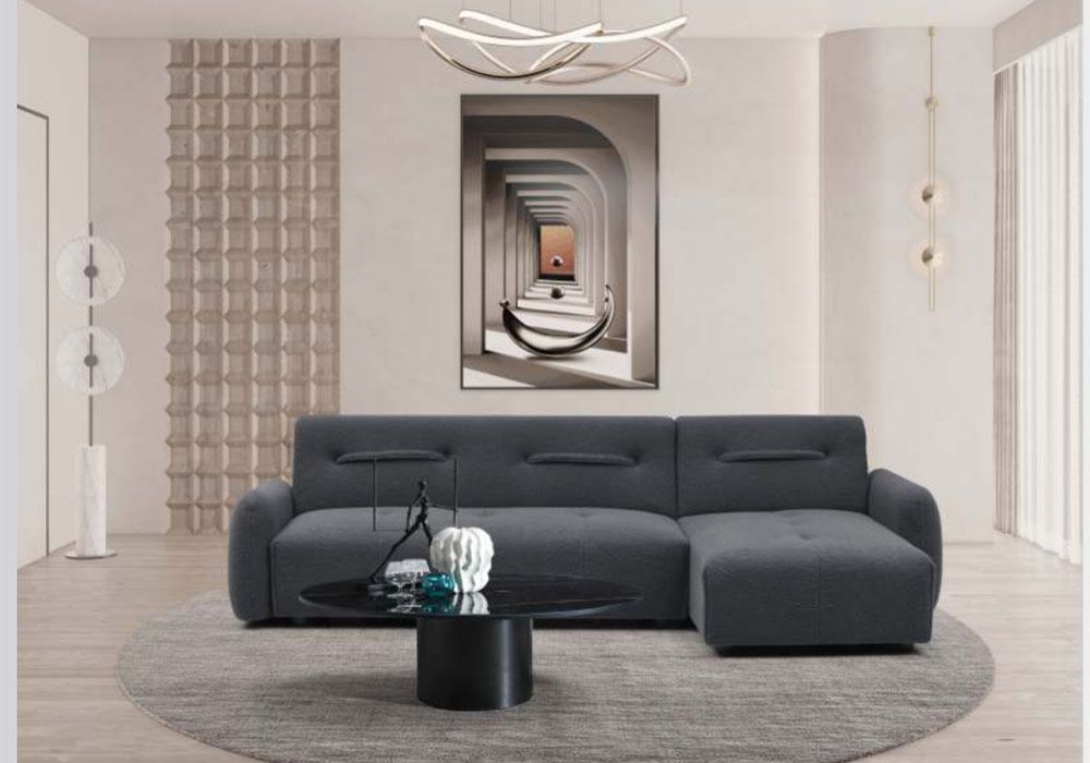 Salon d’Angle Convertible Réversible Michele Angles Votre Magasin de Meuble et Électroménager à La Réunion ! 4 Salon d'Angle Convertible Réversible Michele – Image 1
