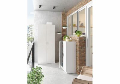 Armoire Range Tout Blanche 2 Portes
