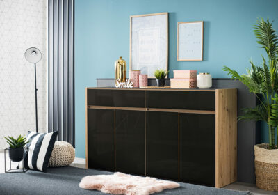 Enfilade 4 Portes 2 Tiroirs LED (Collection Molise) Meubles Votre Magasin de Meuble et Électroménager à La Réunion ! 2 commander enfilade le port 974 réunion