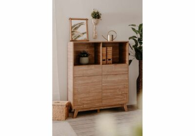 Meuble Haut 2 Portes 2 Tiroirs avec Étagères (Collection Boobang) Meubles Votre Magasin de Meuble et Électroménager à La Réunion ! 2 Meuble Haut 2 Portes 2 Tiroirs avec Étagères (Collection Boobang)