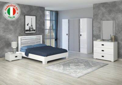Lit LED 140x190cm (Chambre à Coucher Elettra) Chambres à Coucher Votre Magasin de Meuble et Électroménager à La Réunion ! 3 acheter lit led 974 st pierre réunion