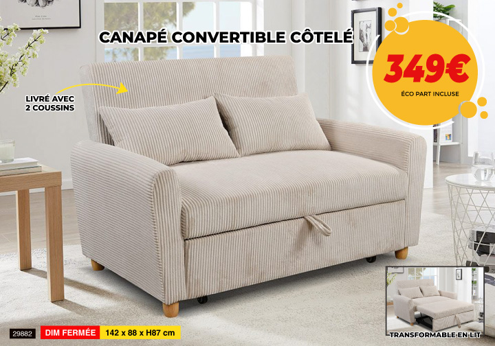 CANAPÉ-CONVERTIBLE-CÔTELÉ-H7202