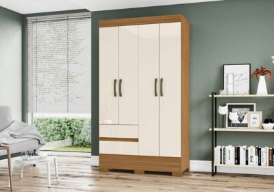 Armoire 4 Portes 2 Tiroirs sans Miroir Armoires, Commodes & Chevets Votre Magasin de Meuble et Électroménager à La Réunion ! 3 Armoire 4 Portes 2 Tiroirs sans Miroir