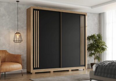 Armoire 2 Portes Coulissantes Réversibles