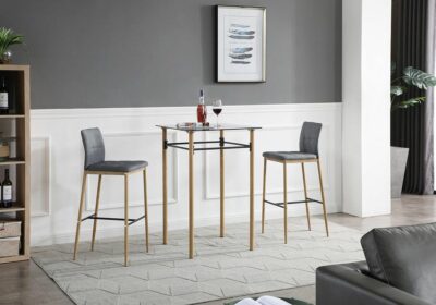 Ensemble Table Haute Django avec 2 Tabourets de Bar Sakata PROMO ! Votre Magasin de Meuble et Électroménager à La Réunion !