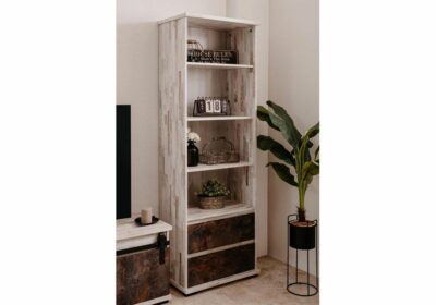 Bibliothèque 3 Étagères 2 Portes Sevilla