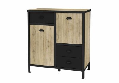 Buffet Bas 2 Portes 3 Tiroirs (Collection Harlem Industriel) Meubles Votre Magasin de Meuble et Électroménager à La Réunion ! 3 commander buffet bas le port 974 réunion