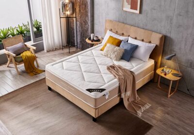 Lit 200x200x33cm Jean-Louis Scherrer BED Beige (HB001)