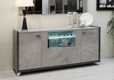 Enfilade 4 Portes avec Éclairage LED Hilton