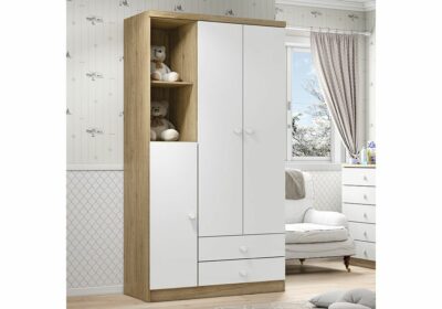 Armoire 3 Portes 2 Tiroirs Menta