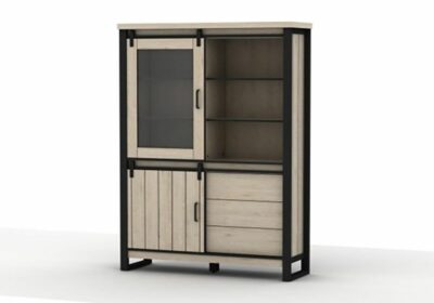 Vitrine 2 Portes Coulissantes 3 Tiroirs (Collection Mezzo Tampa) Meubles Votre Magasin de Meuble et Électroménager à La Réunion ! 2 Vitrine 2 Portes Coulissantes 3 Tiroirs (Collection Mezzo Tampa)