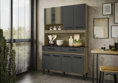 Buffet de Cuisine 8 Portes 2 Tiroirs Bari