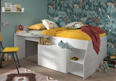 Lit Combiné Enfant Milky Chambres Enfant Votre Magasin de Meuble et Électroménager à La Réunion ! 2 acheter lit combiné savannah 974 réunion