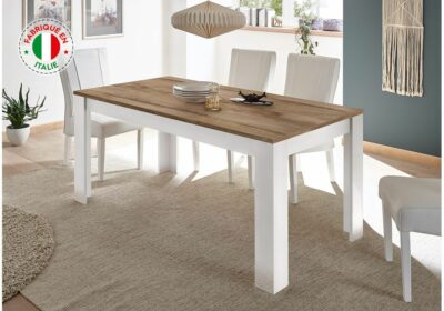 Table à Manger 4 Pieds (Collection Maddi Blanc/Pero)