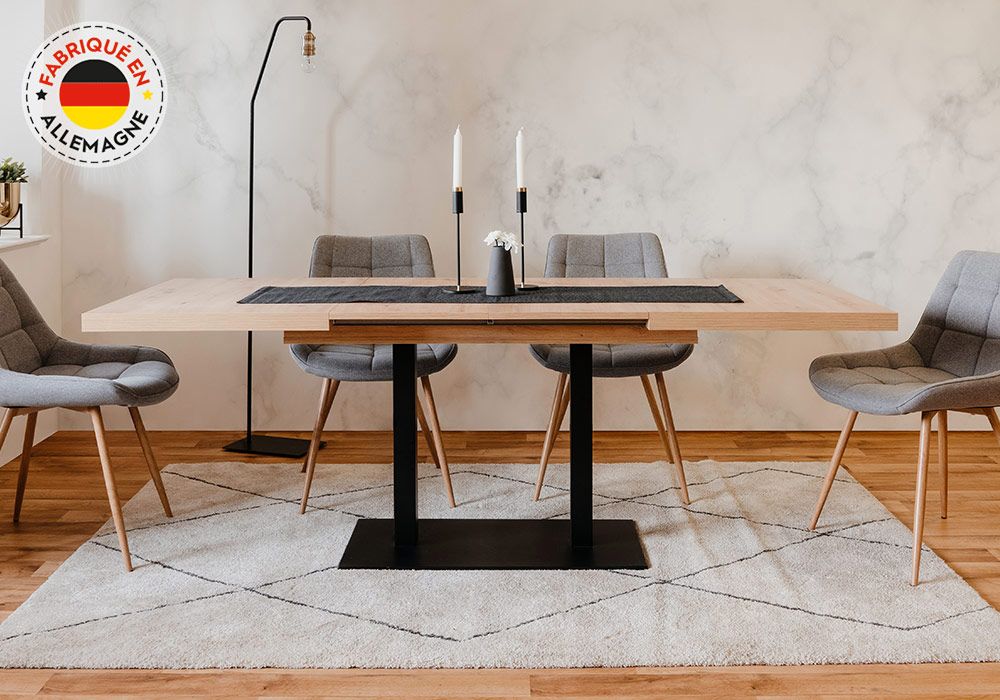 Table à Manger avec Allonges Quadrato – Image 3