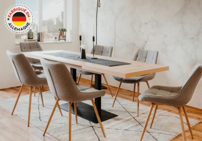 Table à Manger avec Allonges Quadrato