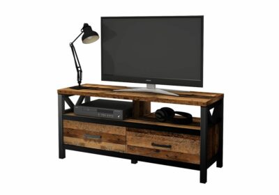 Meuble TV 2 Tiroirs (Collection Industrielle Robbie) Meubles Votre Magasin de Meuble et Électroménager à La Réunion ! 2 commander meuble tv quartier français 974 réunion