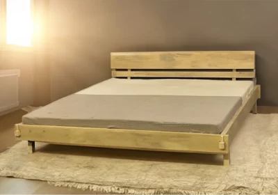 acheter le lit 140x190cm en bois de manguier sainte suzanne 974
