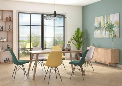 Lot de 6 Chaises Scandinave Becky