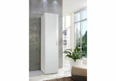 Armoire Colonne Blanche 1 Porte Lavanda