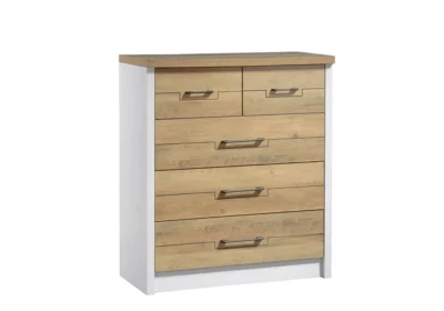 Commode 5 Tiroirs (Collection Bianca) Armoires, Commodes & Chevets Votre Magasin de Meuble et Électroménager à La Réunion !