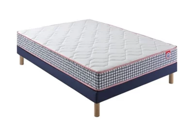 Pack Sommier avec Matelas Merinos Frenchy 140x190cm Matelas & Sommiers Votre Magasin de Meuble et Électroménager à La Réunion ! 3 commander pack sommier+matelas le port 974 réunion