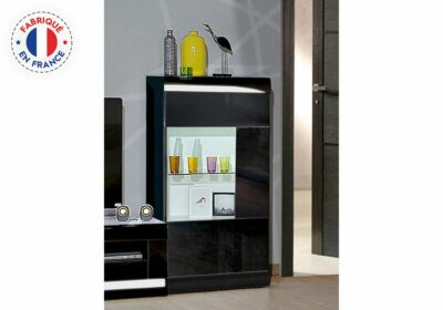 Vitrine 1 Porte (Collection Ovio Noir) Meubles Votre Magasin de Meuble et Électroménager à La Réunion ! 2 acheter vitrine ste suzanne réunion 974
