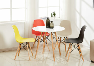 Ensemble Table Ronde et 4 Chaises Grises Scandinave Salles à Manger Votre Magasin de Meuble et Électroménager à La Réunion ! 3 acheter chaise scandinave ste suzanne 974 réunion