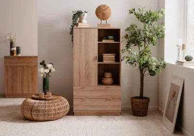 Buffet Haut 1 Porte 2 Tiroirs