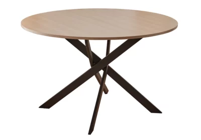 Table à Manger Ronde avec 4 Chaises Napoli Gris