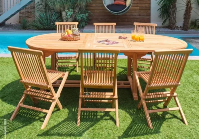 acheter ensemble table à manger en teck saint denis 974 reunion